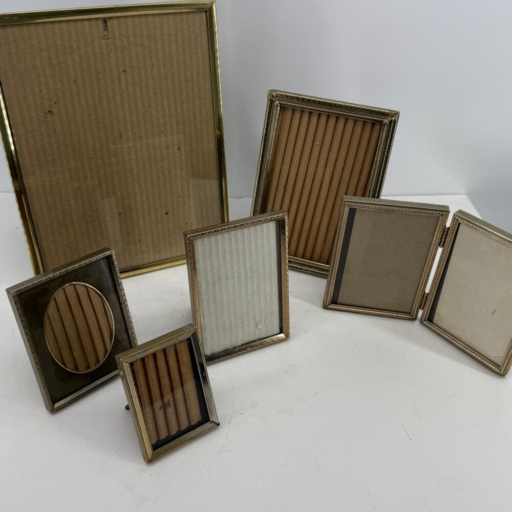 Bulk Lot Vintage Style Metal Picture Frames 8x10 5x7 4x6 3x5 Hinged Double